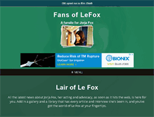 Tablet Screenshot of jorjafox.net